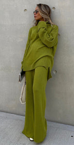 Cashmere bell trousers